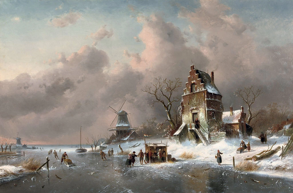 Charles Leickert - Scena invernale 1892
